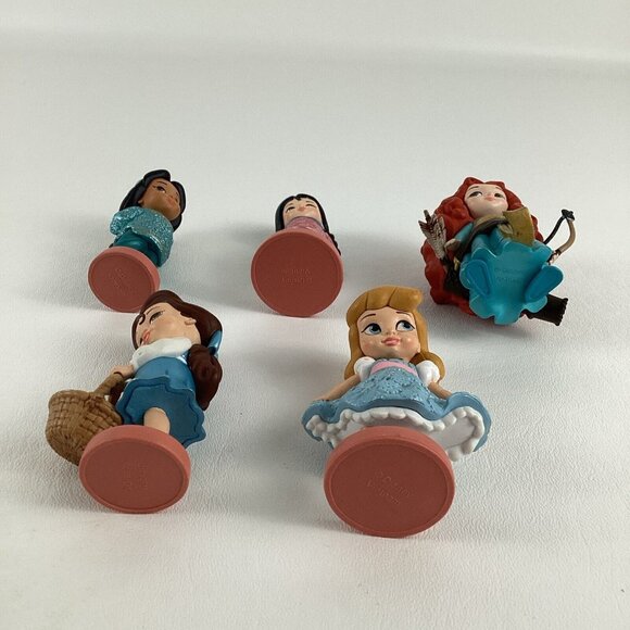 Disney Animator Collection Young Princess Merida Jasmine Belle 3" Figure Topper - Picture 6 of 6